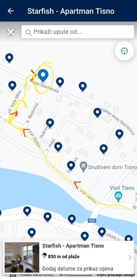 Starfish - Apartman Tisno Esterno foto